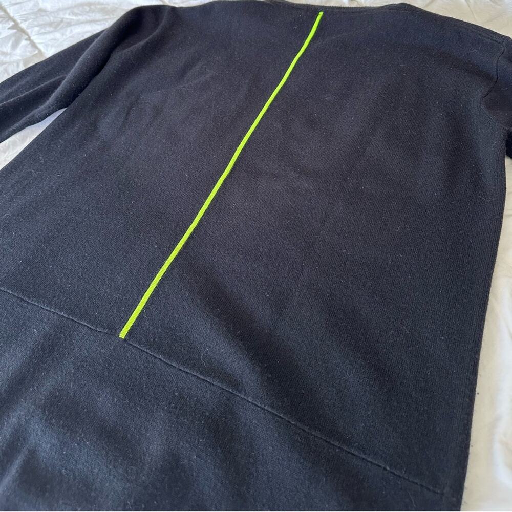 Alexander Wang black knit with neon green stripe, size medium - Picture 10 of 13